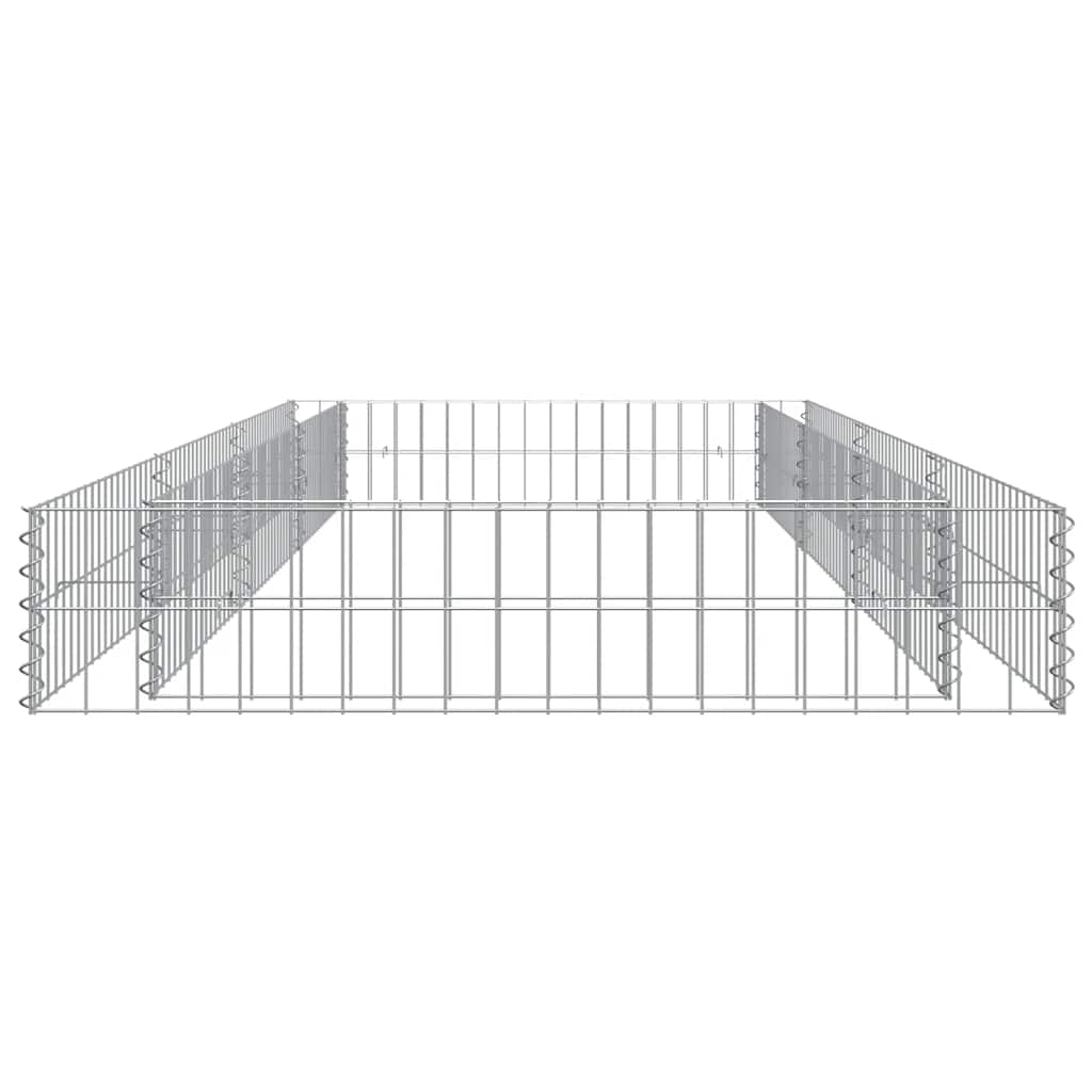 Gabionska povišena gredica od pocinčanog čelika 300x100x20 cm