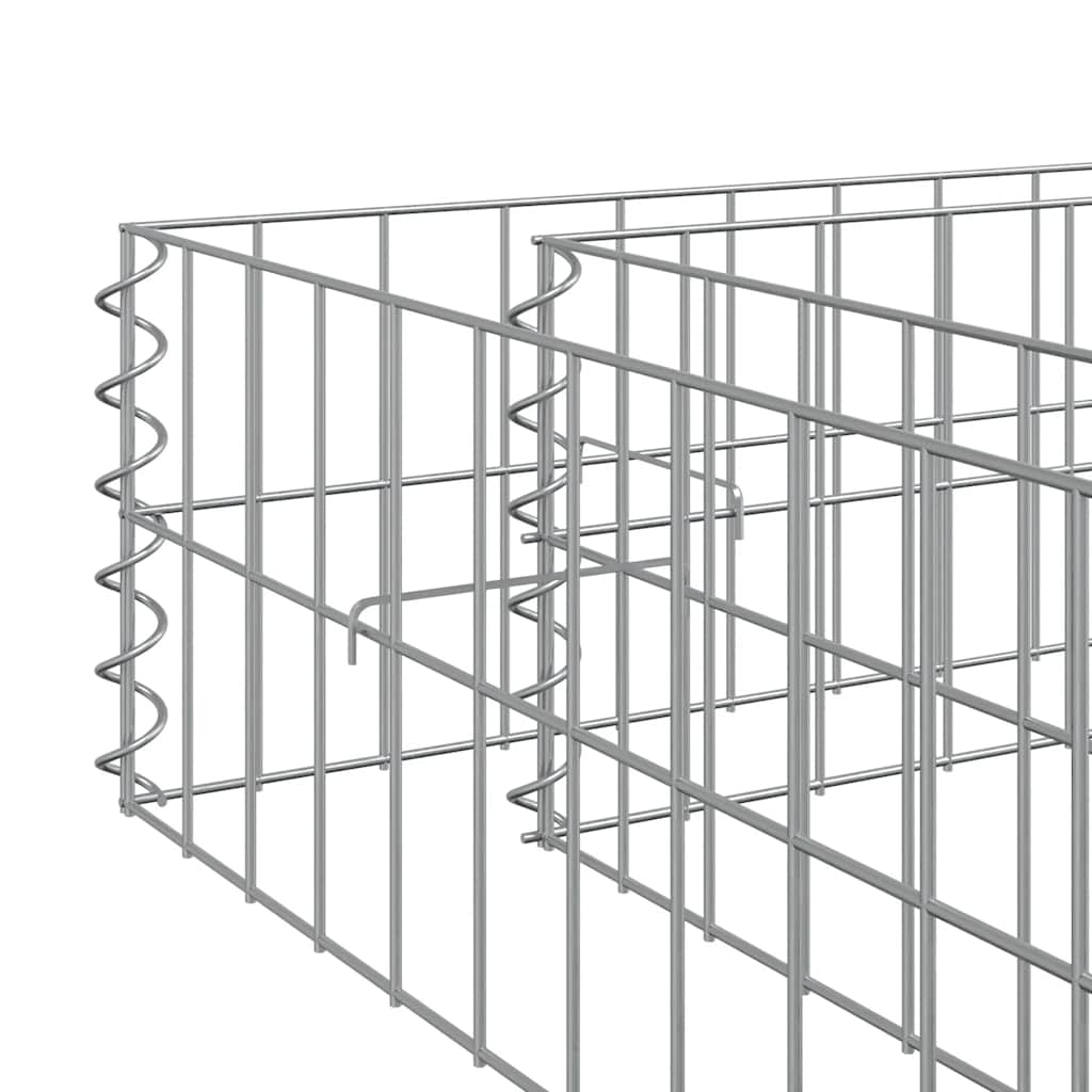 Gabionska povišena gredica od pocinčanog čelika 300x100x20 cm
