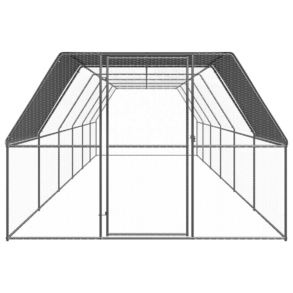 Vanjski kavez za kokoši 3 x 12 x 2 m od pocinčanog čelika