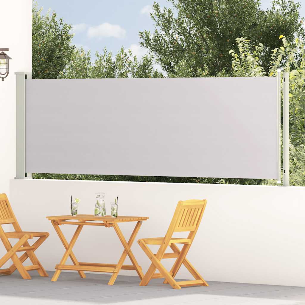 Uvlačiva bočna tenda za terasu 117 x 600 cm siva
