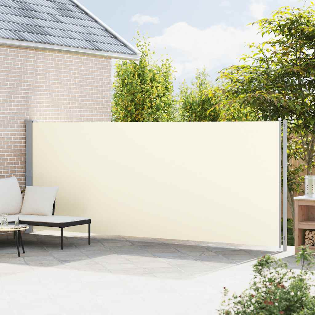 Uvlačiva bočna tenda za terasu 180 x 600 cm krem