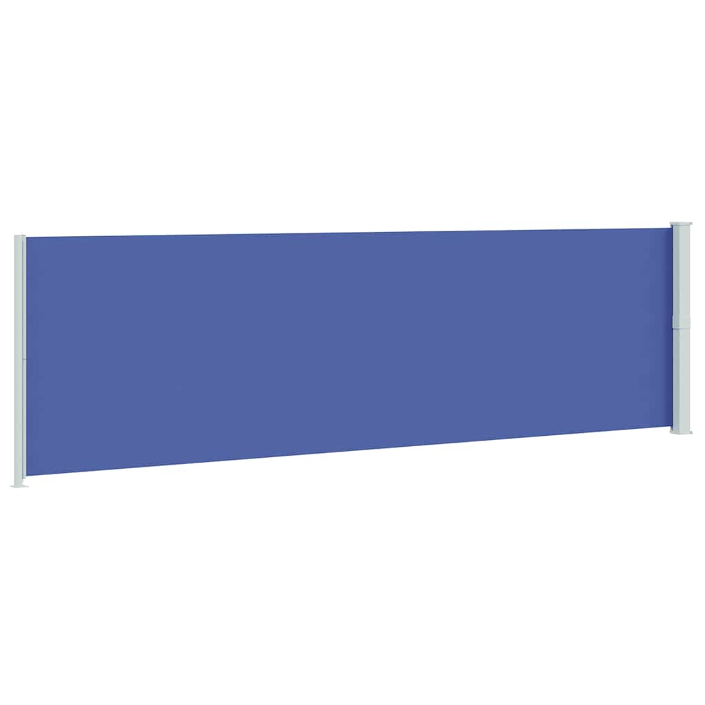 Uvlačiva bočna tenda za terasu 180 x 600 cm plava