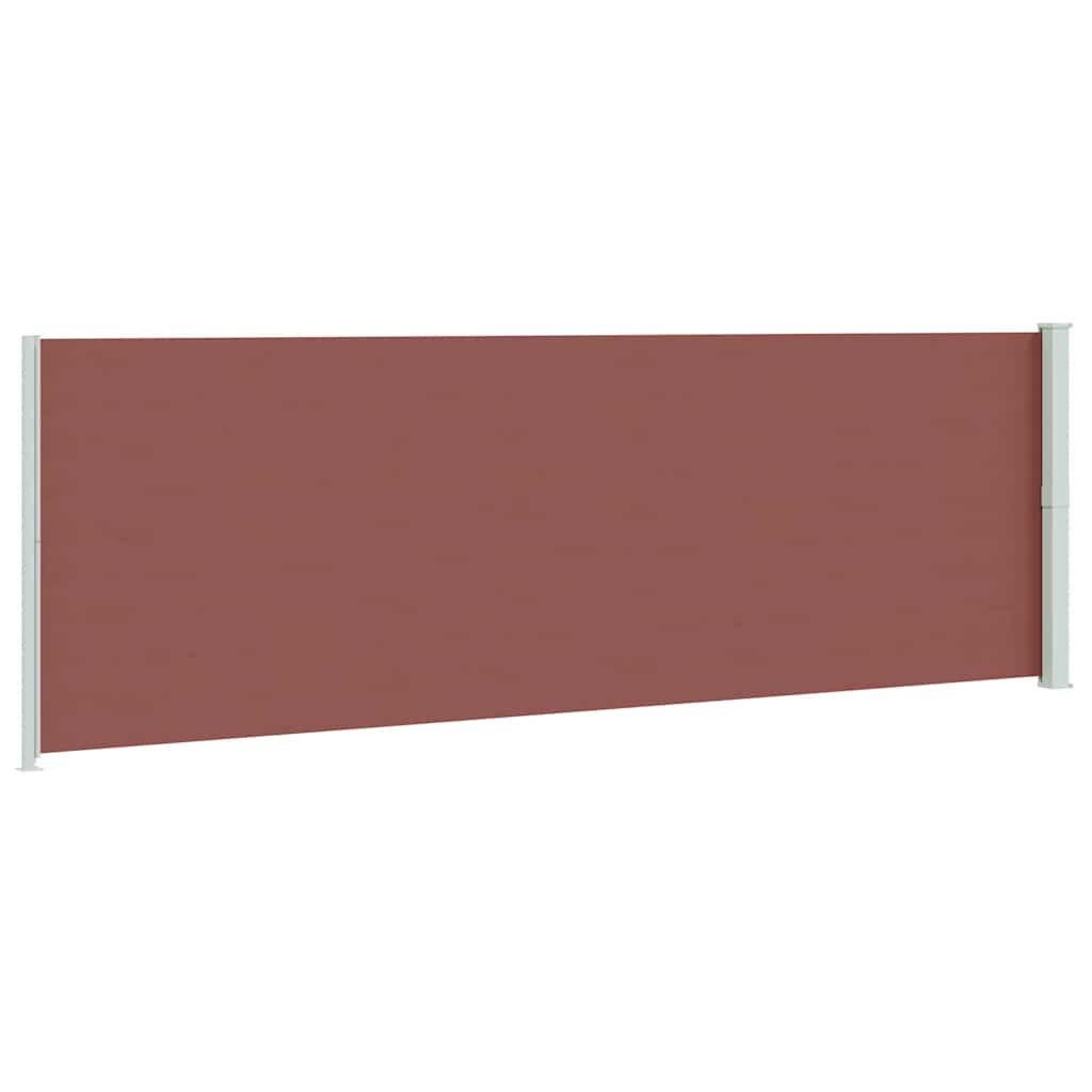 Uvlačiva bočna tenda za terasu 200 x 600 cm smeđa