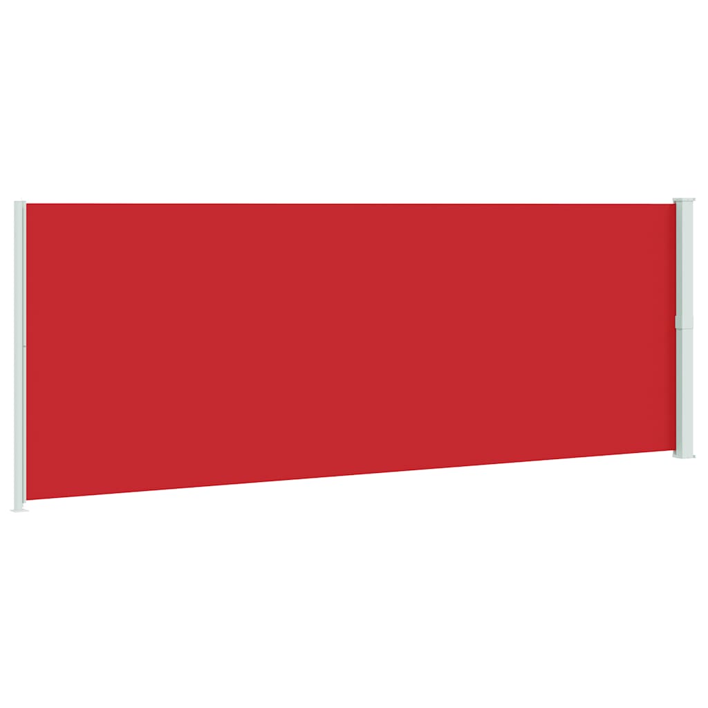 Uvlačiva bočna tenda za terasu 220 x 600 cm crvena