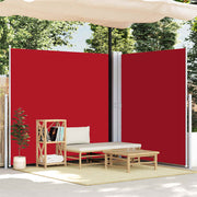 Uvlačiva bočna tenda crvena 200 x 600 cm
