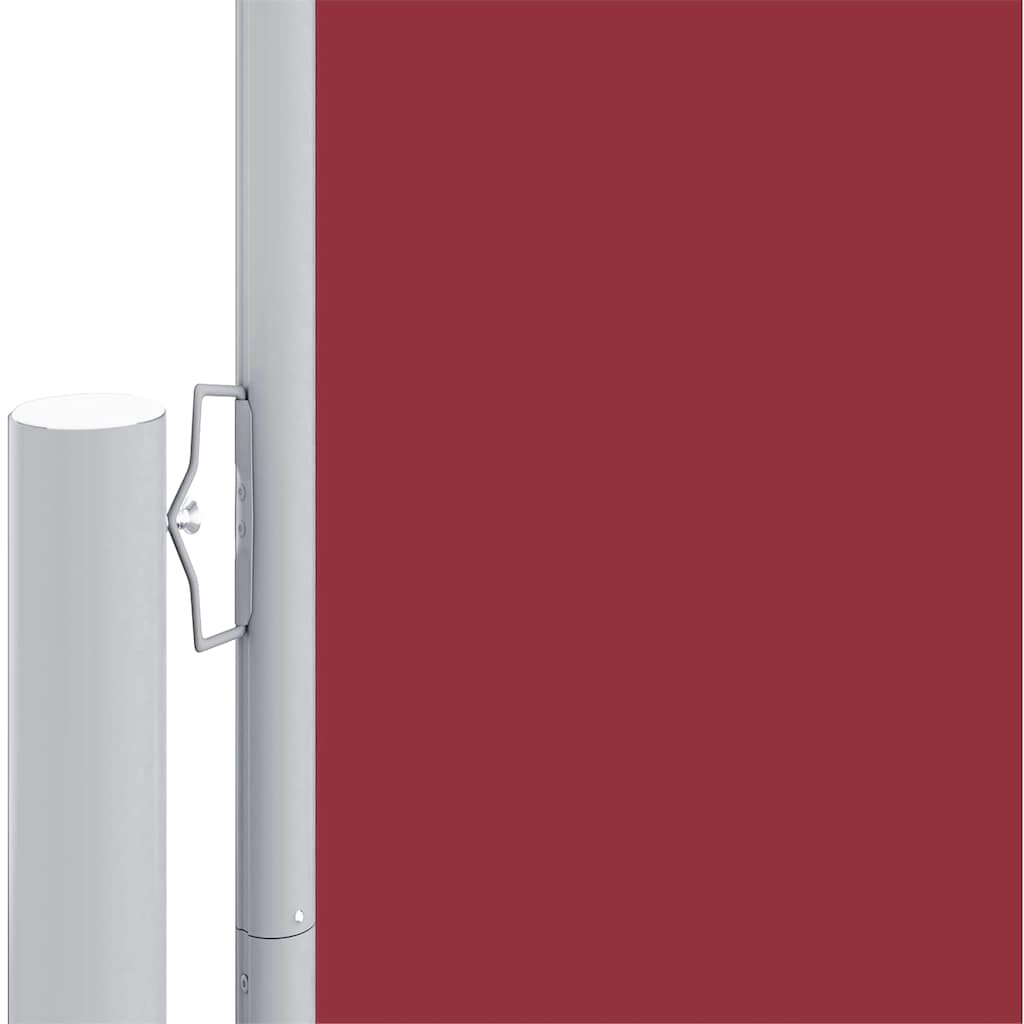 Uvlačiva bočna tenda crvena 117 x 1200 cm
