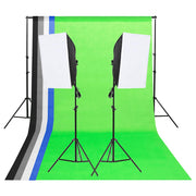 Komplet studijske rasvjete s pozadinama i softboxovima