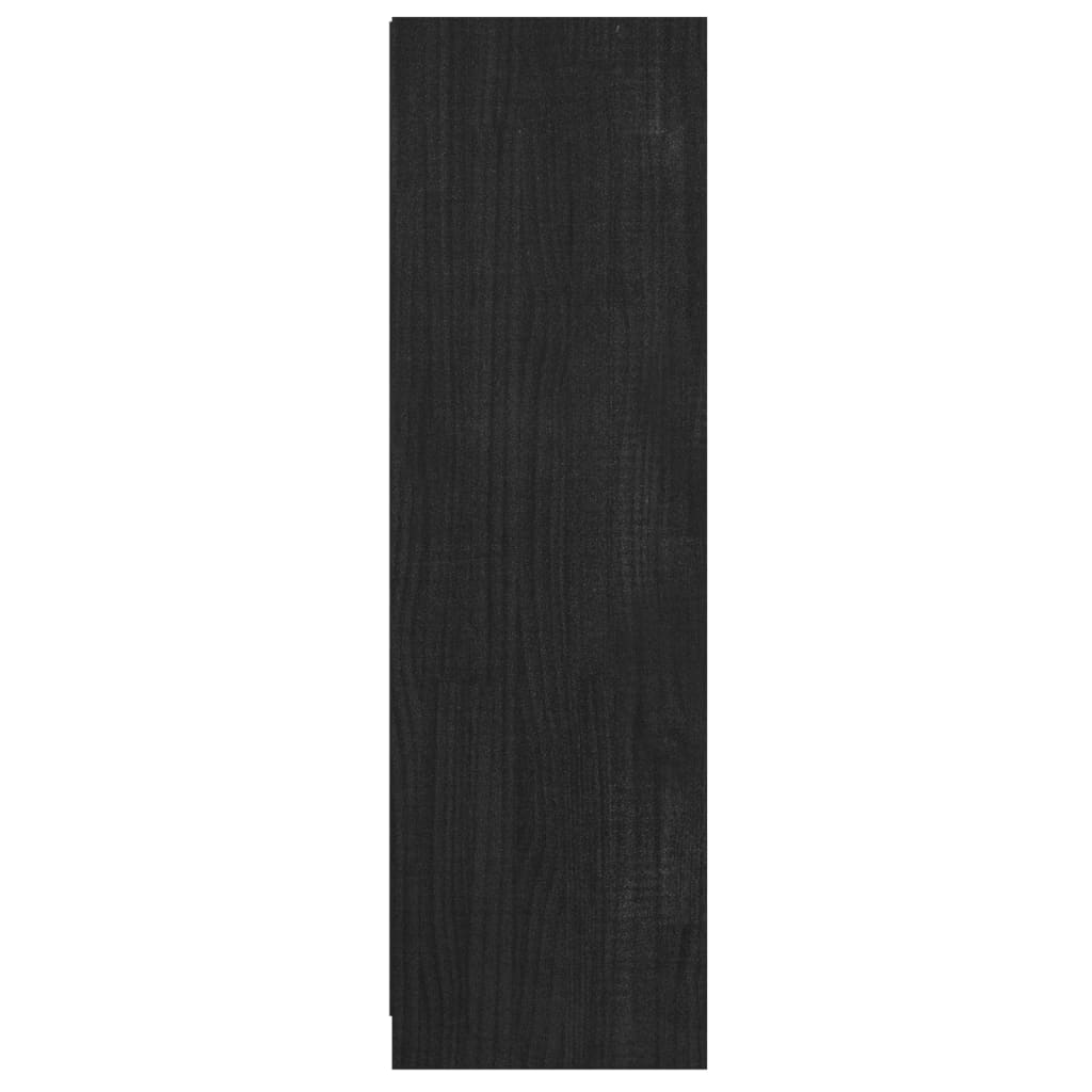 Ormarić za knjige / pregrada crni 36x33x110 cm od borovine