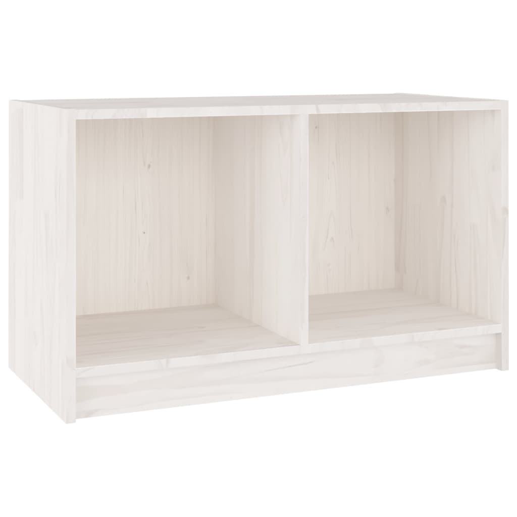 TV ormarić bijeli 70 x 33 x 42 cm od masivne borovine