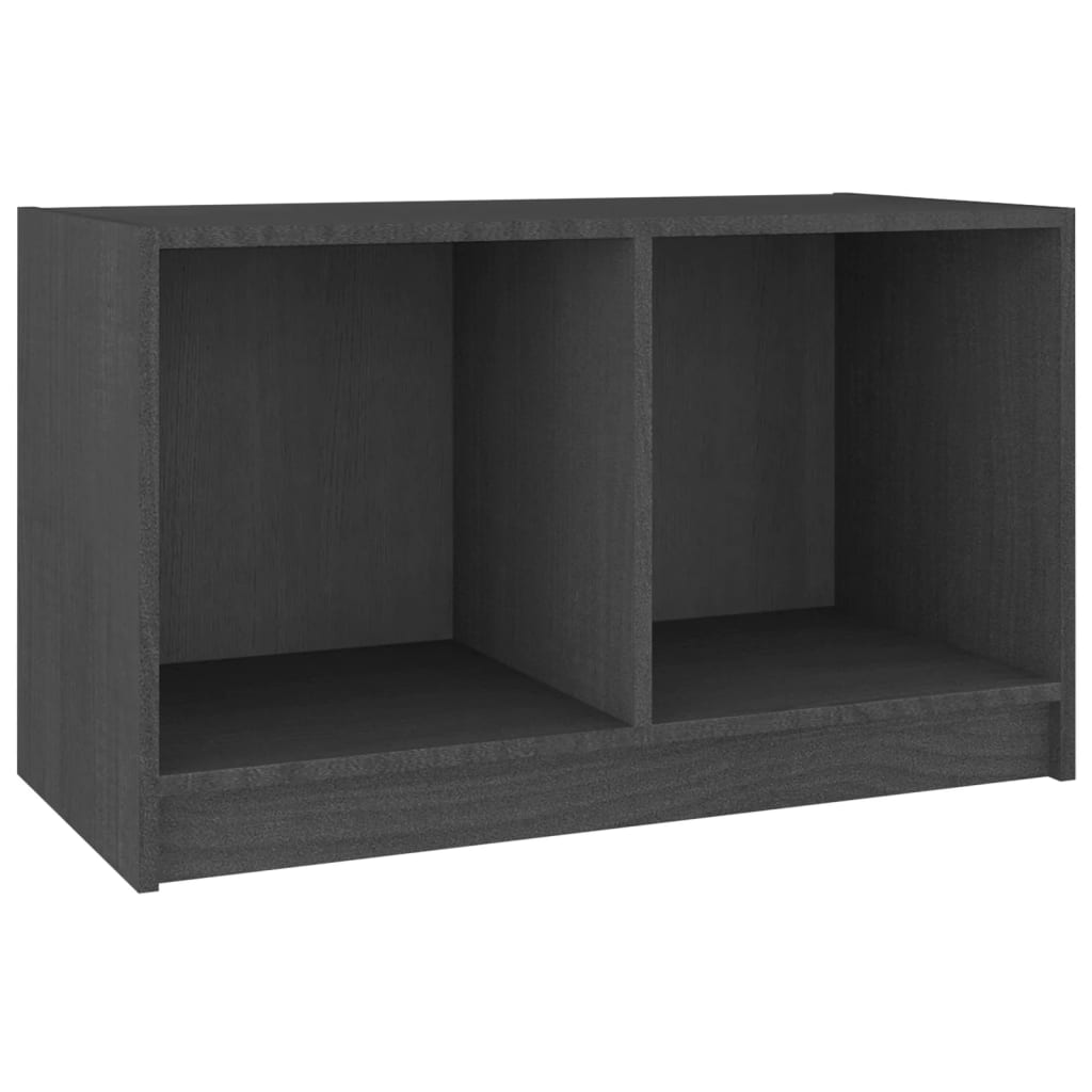 TV ormarić sivi 70 x 33 x 42 cm od masivne borovine