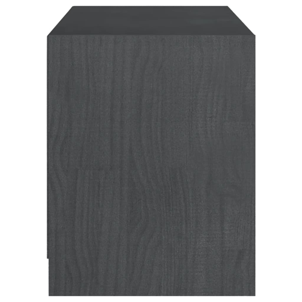 TV ormarić sivi 104 x 33 x 41 cm od masivne borovine