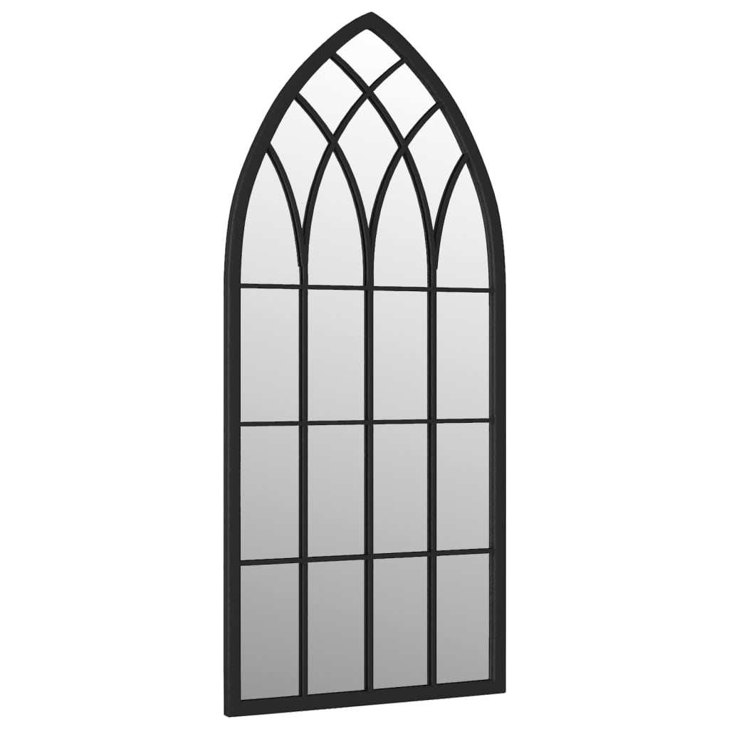 Ogledalo crno 100 x 45 cm željezno za unutarnju upotrebu