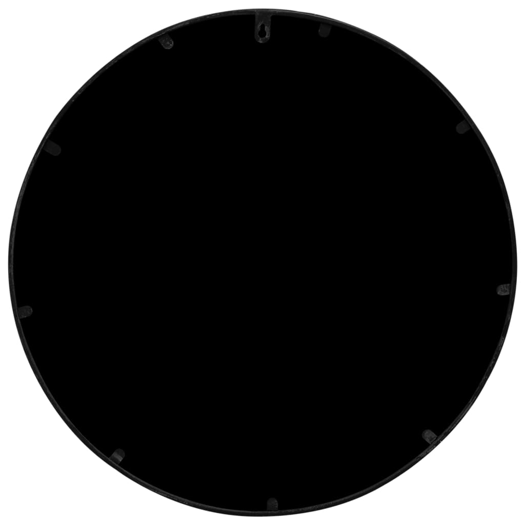 Ogledalo crno 40 x 3 cm željezno okruglo za unutarnju upotrebu