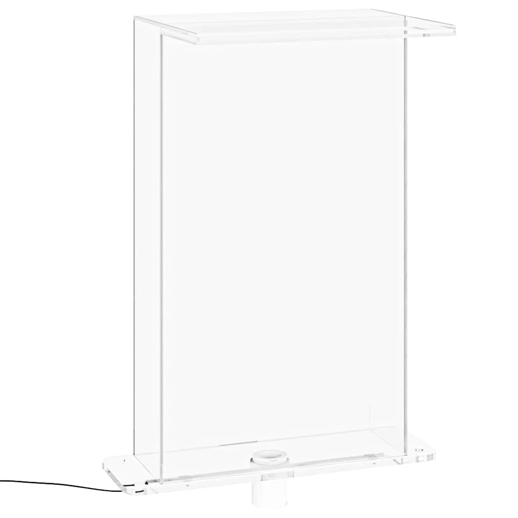 Fontana za bazen s RGB LED svjetlima akrilna 51 cm