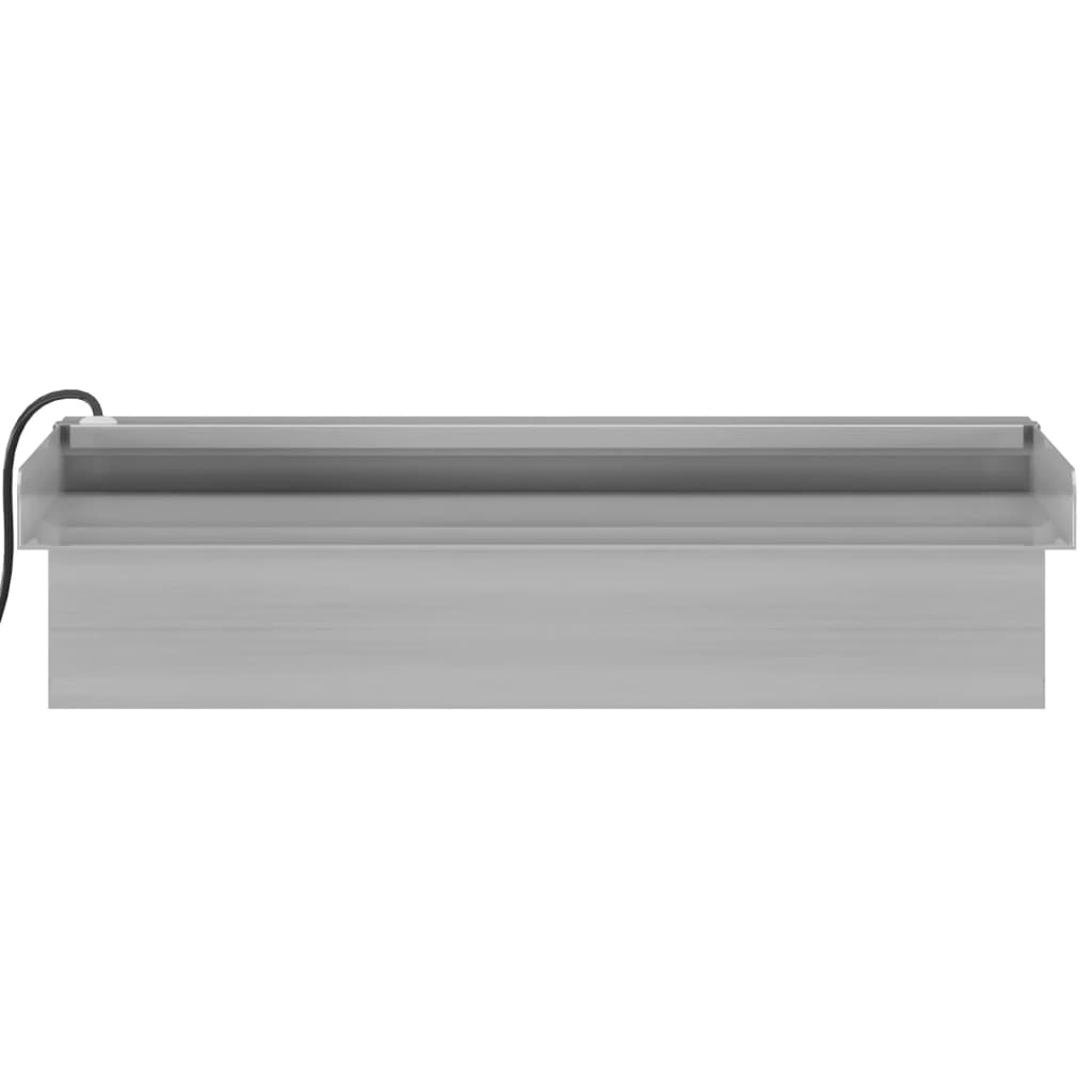 Prelijevajući vodopad RGB LED od nehrđajućeg čelika 30 cm
