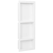 Niša za tuš s 3 odjeljka bijela visokog sjaja 41 x 99 x 9 cm