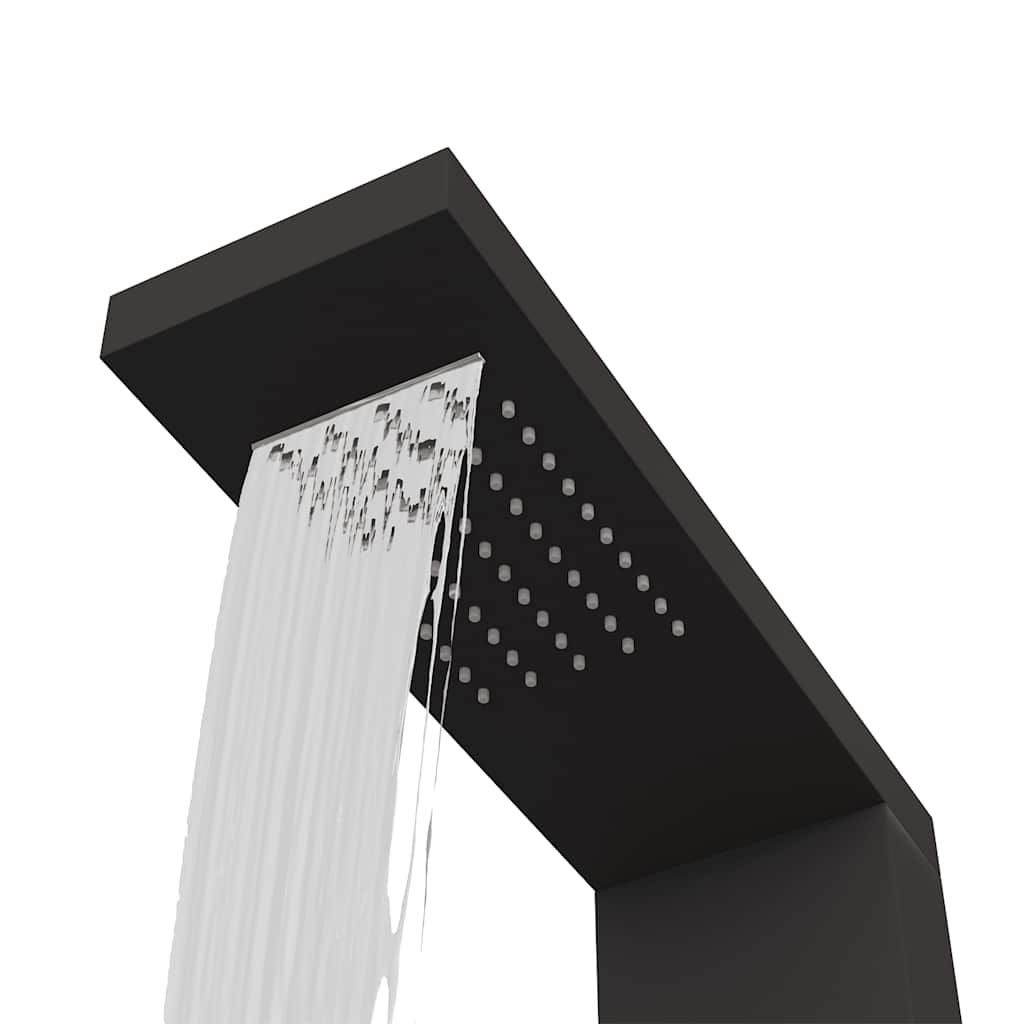 Panel za tuširanje aluminijski crni