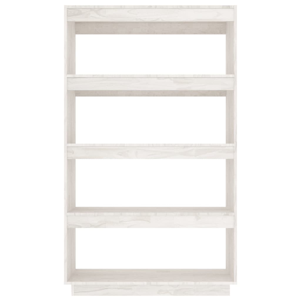 Ormarić za knjige / pregrada bijeli 80x35x135 cm od borovine