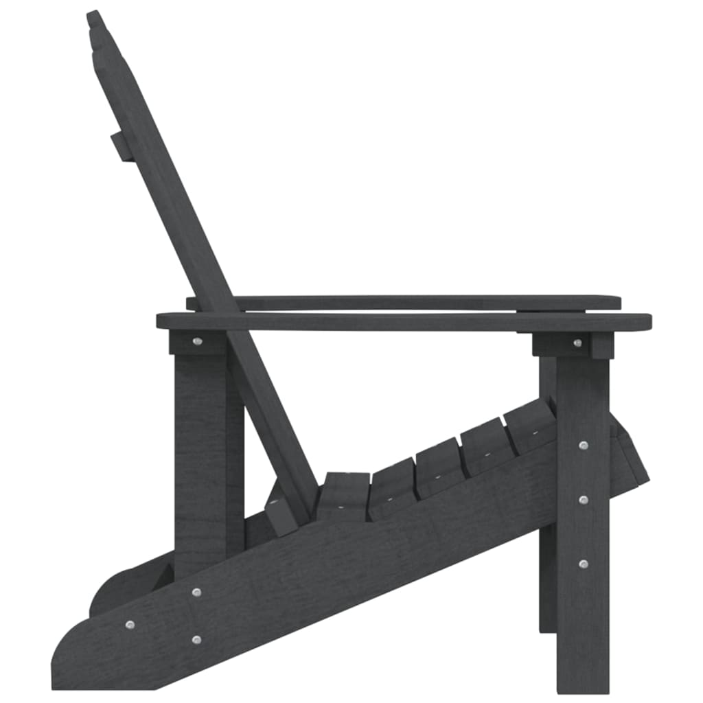 Vrtna stolica Adirondack HDPE antracit