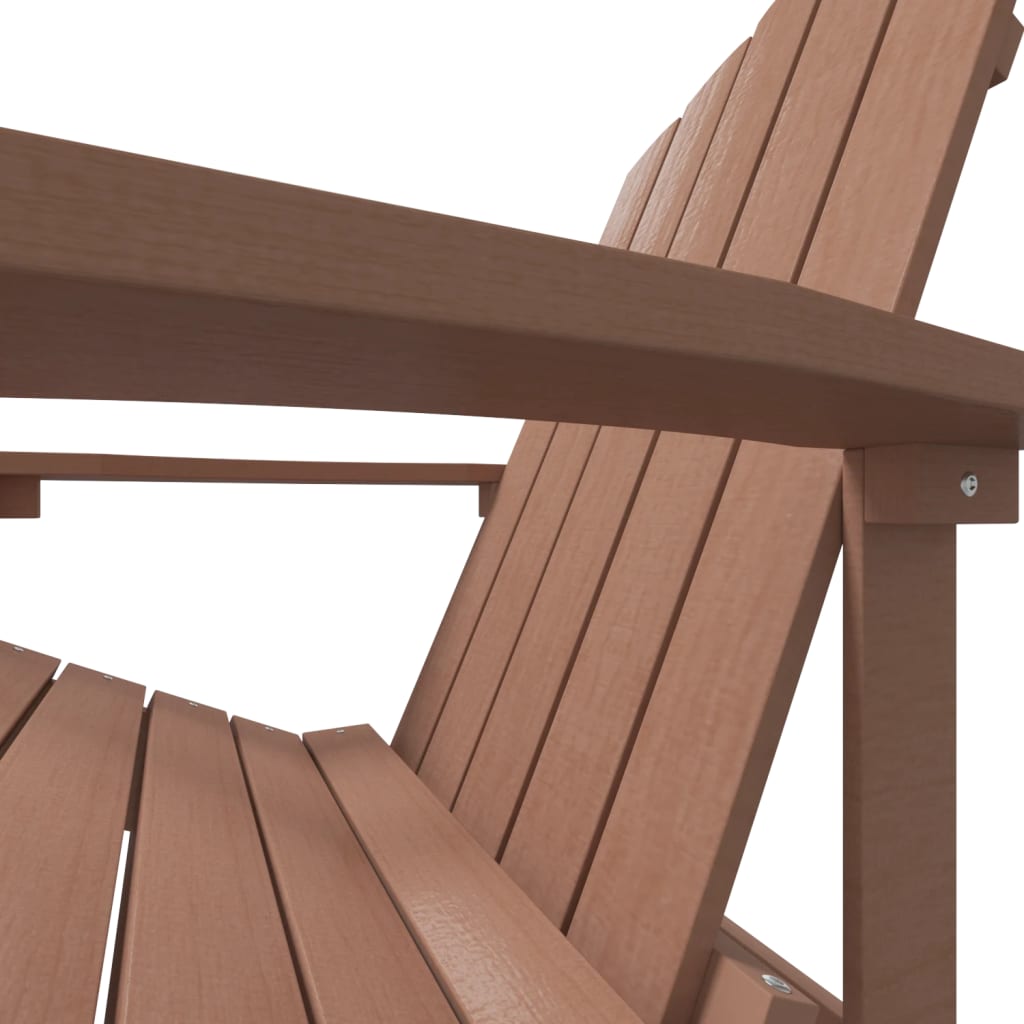 Vrtna stolica Adirondack HDPE smeđa