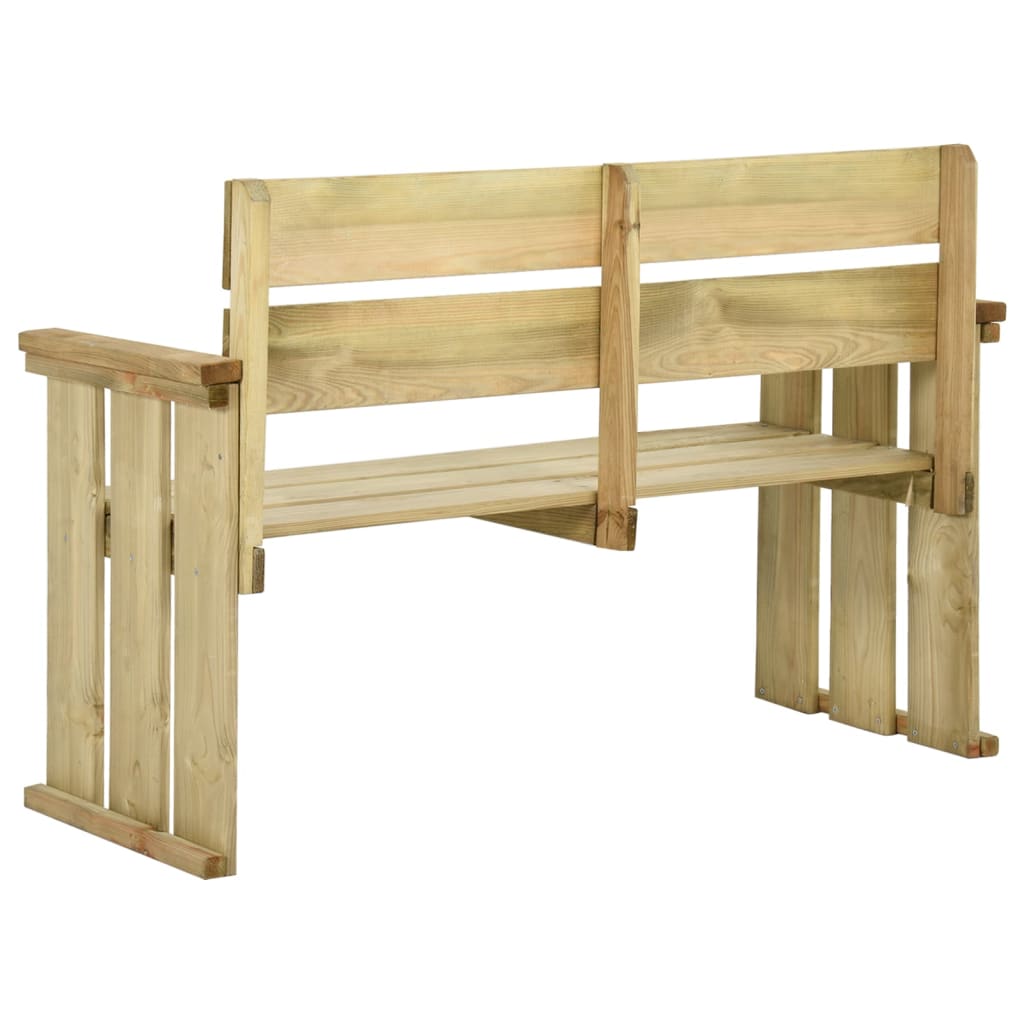 Vrtna klupa 121 cm od impregnirane borovine