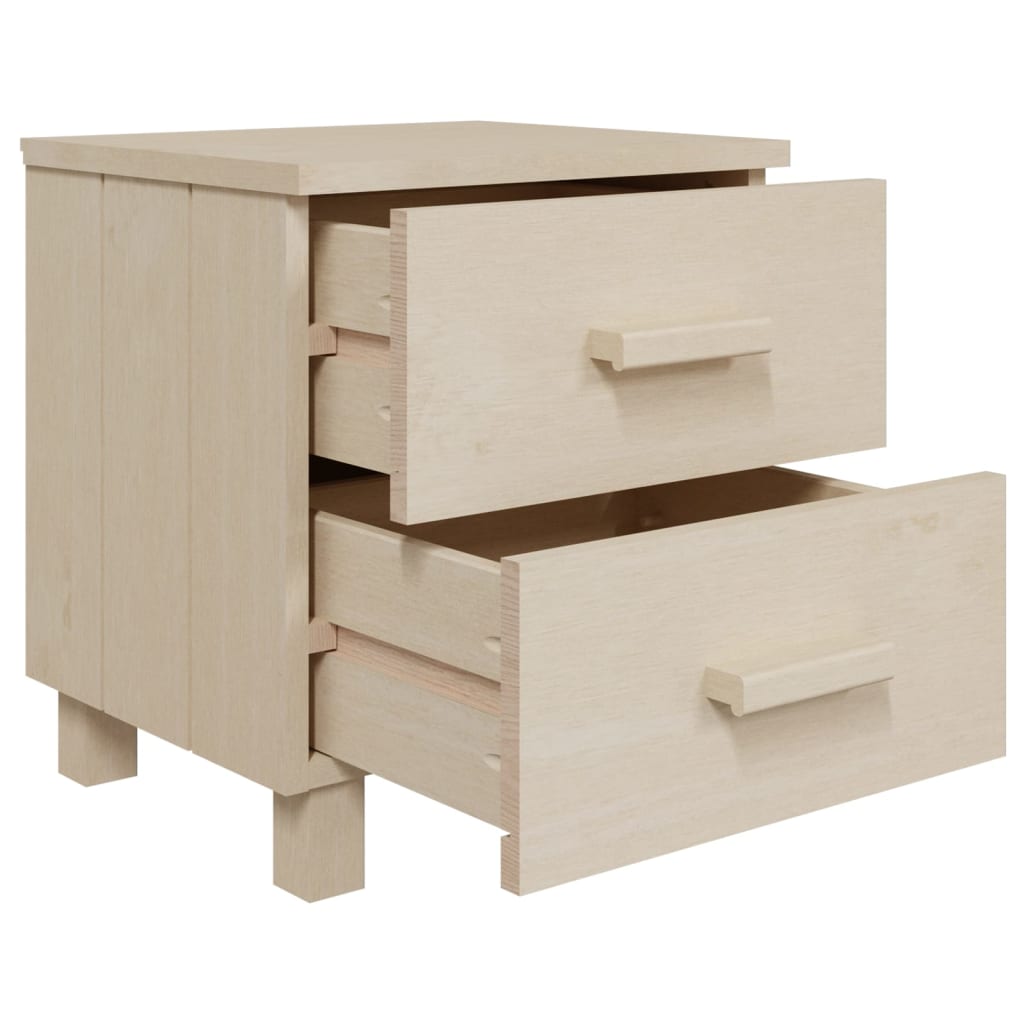 Noćni ormarići HAMAR 2 kom boja meda 40x35x44,5 cm od borovine