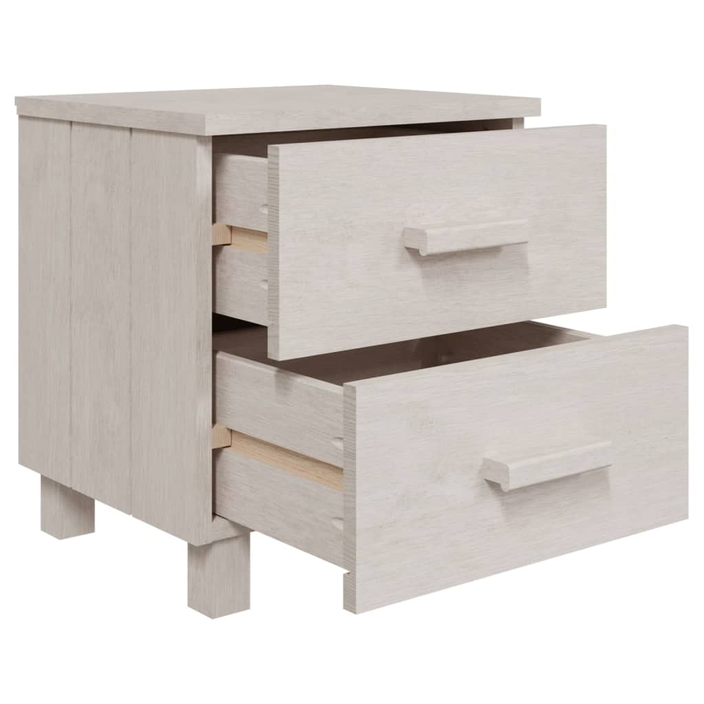 Noćni ormarići HAMAR 2 kom bijeli 40 x 35 x 44,5 cm od borovine