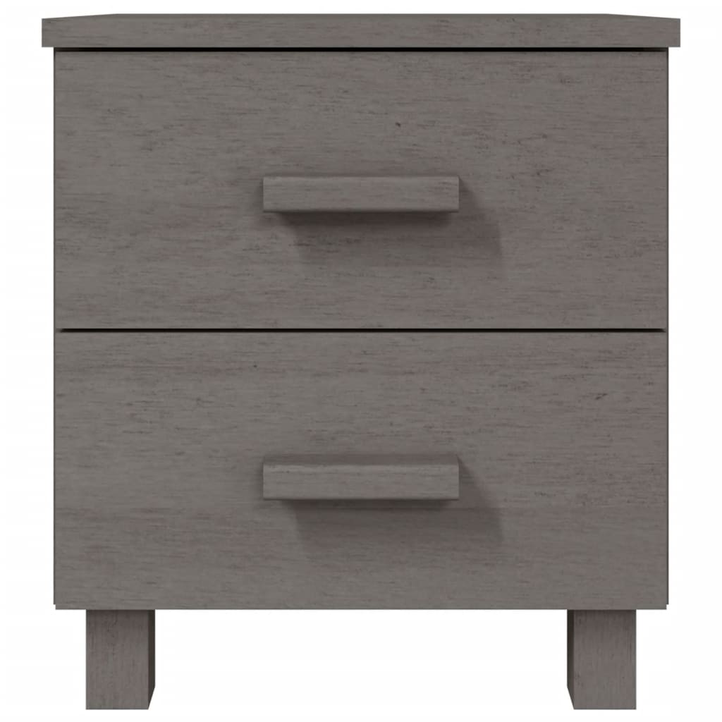 Noćni ormarići HAMAR 2 kom svjetlosivi 40x35x44,5 cm borovina