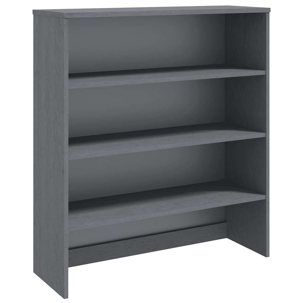 Gornji element za komodu HAMAR tamnosivi 90x30x100 cm borovina