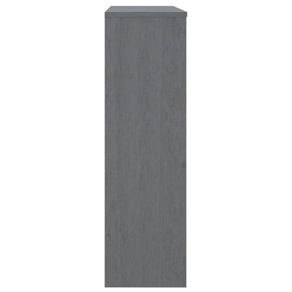 Gornji element za komodu HAMAR tamnosivi 90x30x100 cm borovina