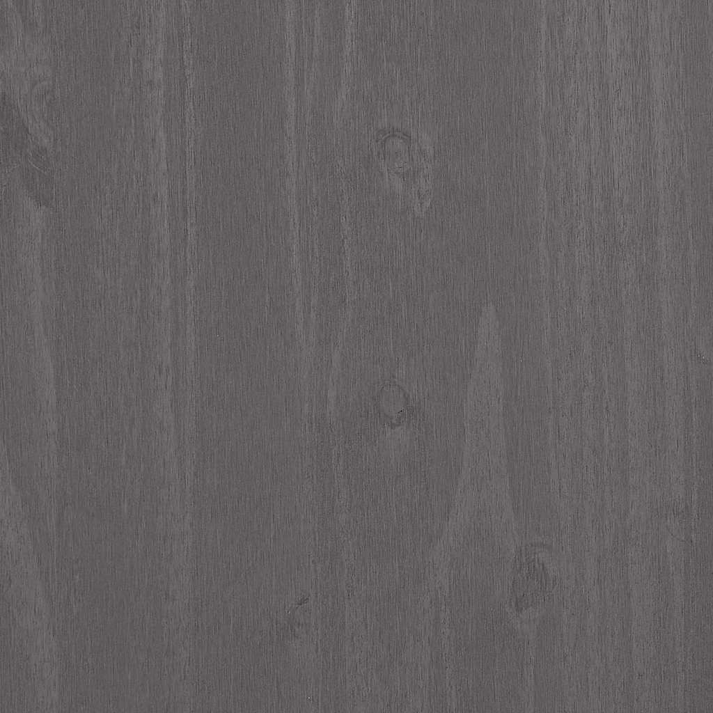Komoda HAMAR svjetlosiva 79 x 40 x 80 cm od masivne borovine