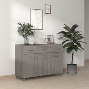 Komoda HAMAR svjetlosiva 113 x 40 x 80 cm od masivne borovine