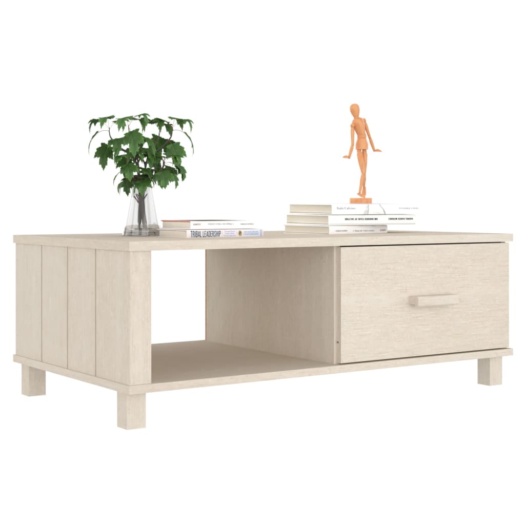 Stolić za kavu HAMAR boja meda 100x55x35 cm od masivne borovine