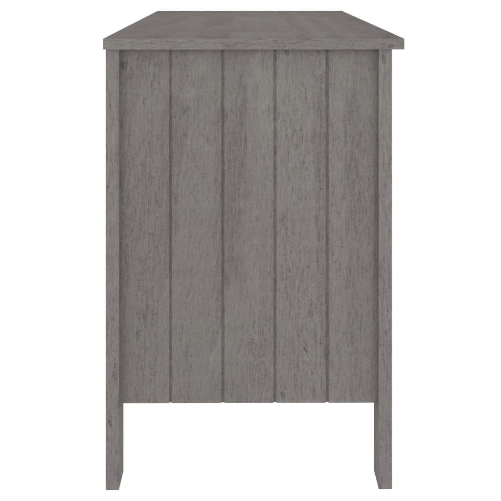Radni stol HAMAR svjetlosivi 113 x 50 x 75 cm masivna borovina