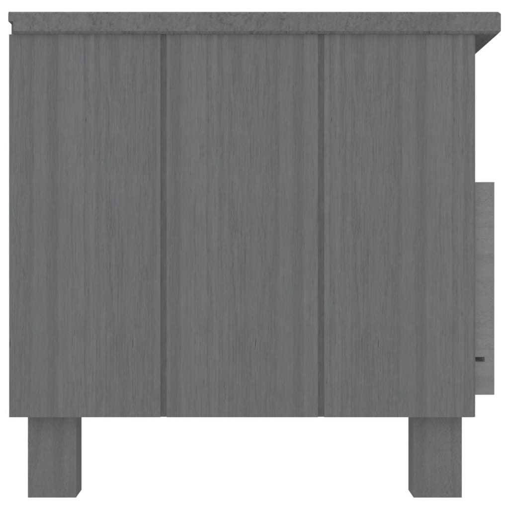 TV ormarić HAMAR tamnosivi 106 x 40 x 40 cm od masivne borovine