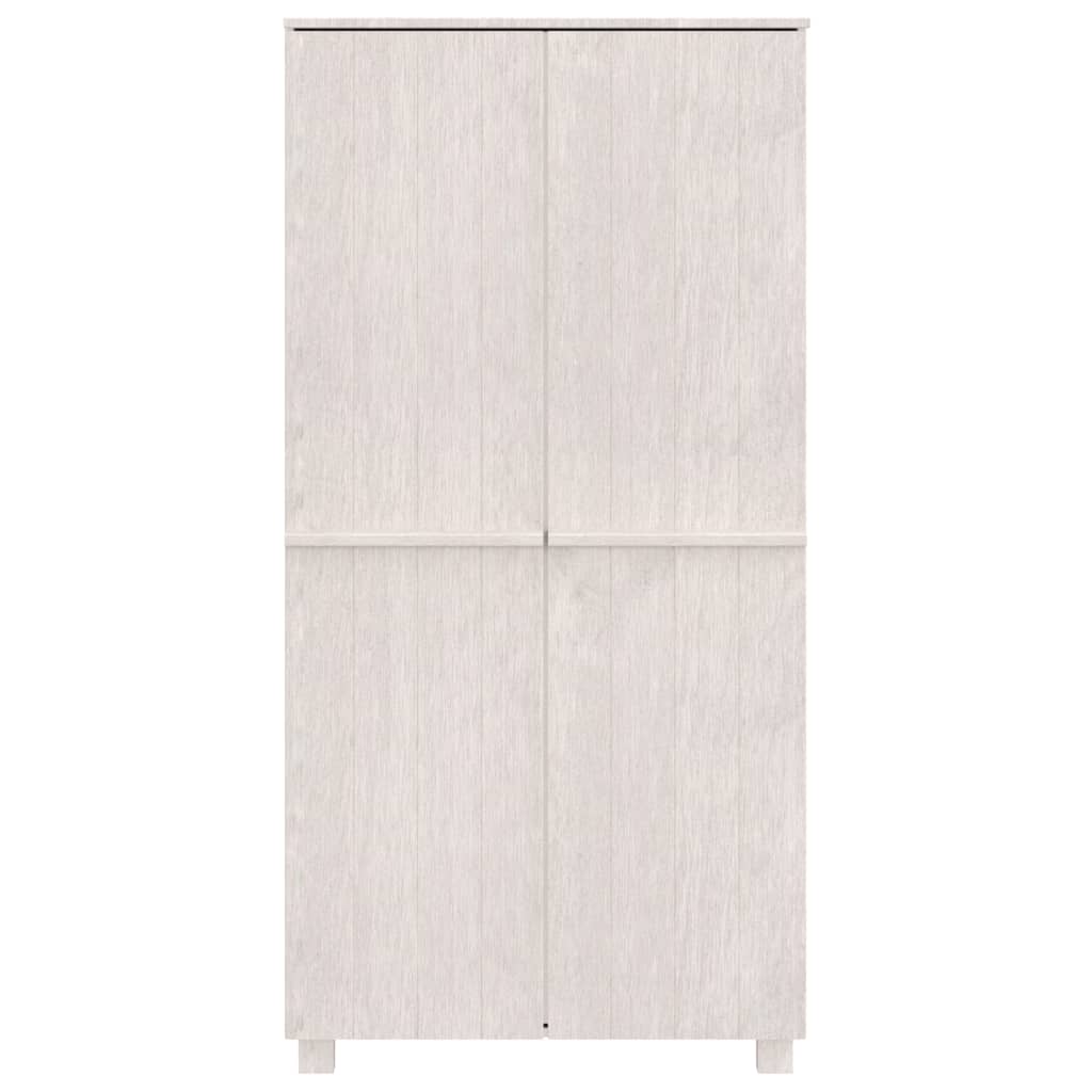 Ormar HAMAR bijeli 89 x 50 x 180 cm od masivne borovine
