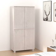 Ormar HAMAR bijeli 89 x 50 x 180 cm od masivne borovine