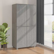 Ormar HAMAR svjetlosivi 89 x 50 x 180 cm od masivne borovine