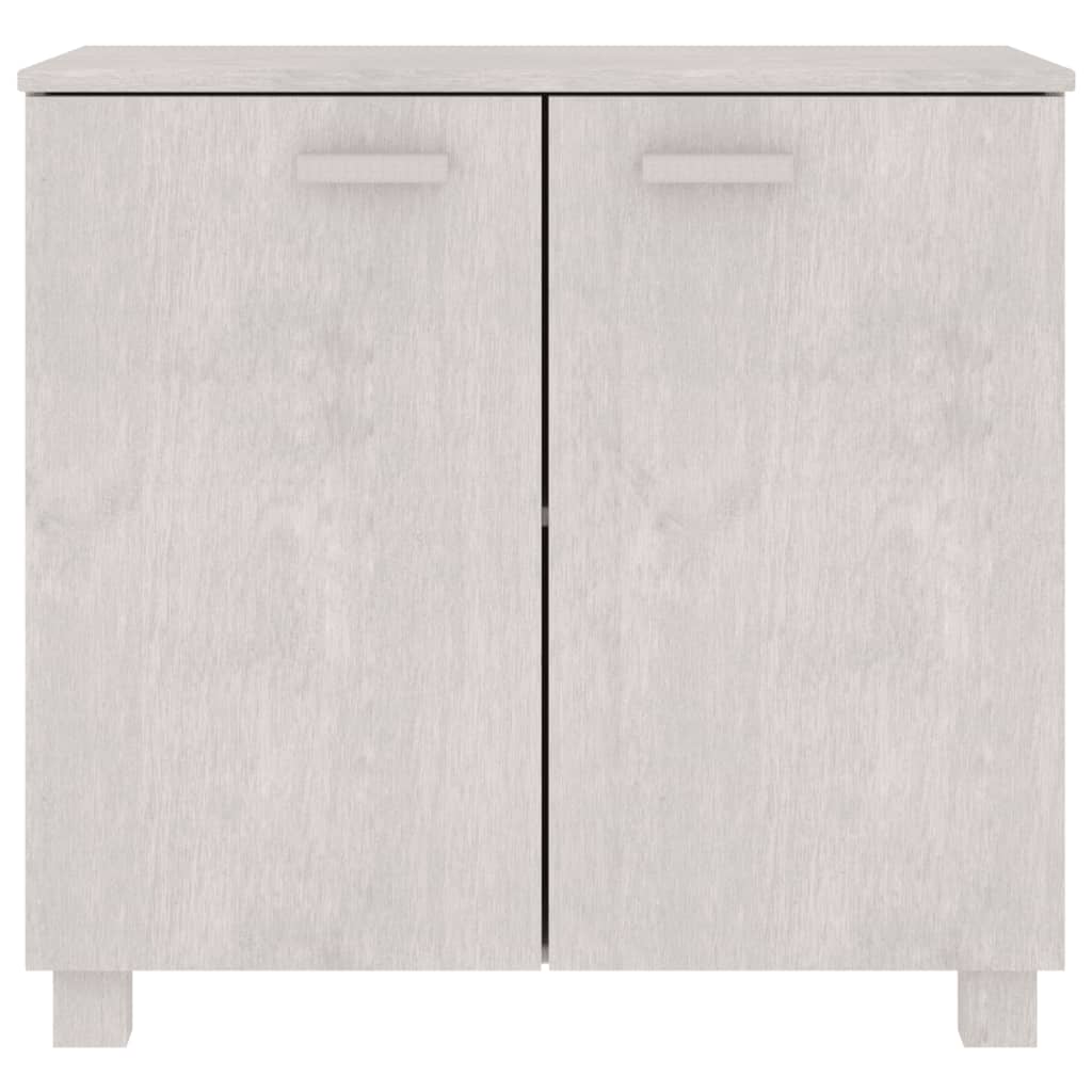 Komoda HAMAR bijela 85 x 35 x 80 cm od masivne borovine