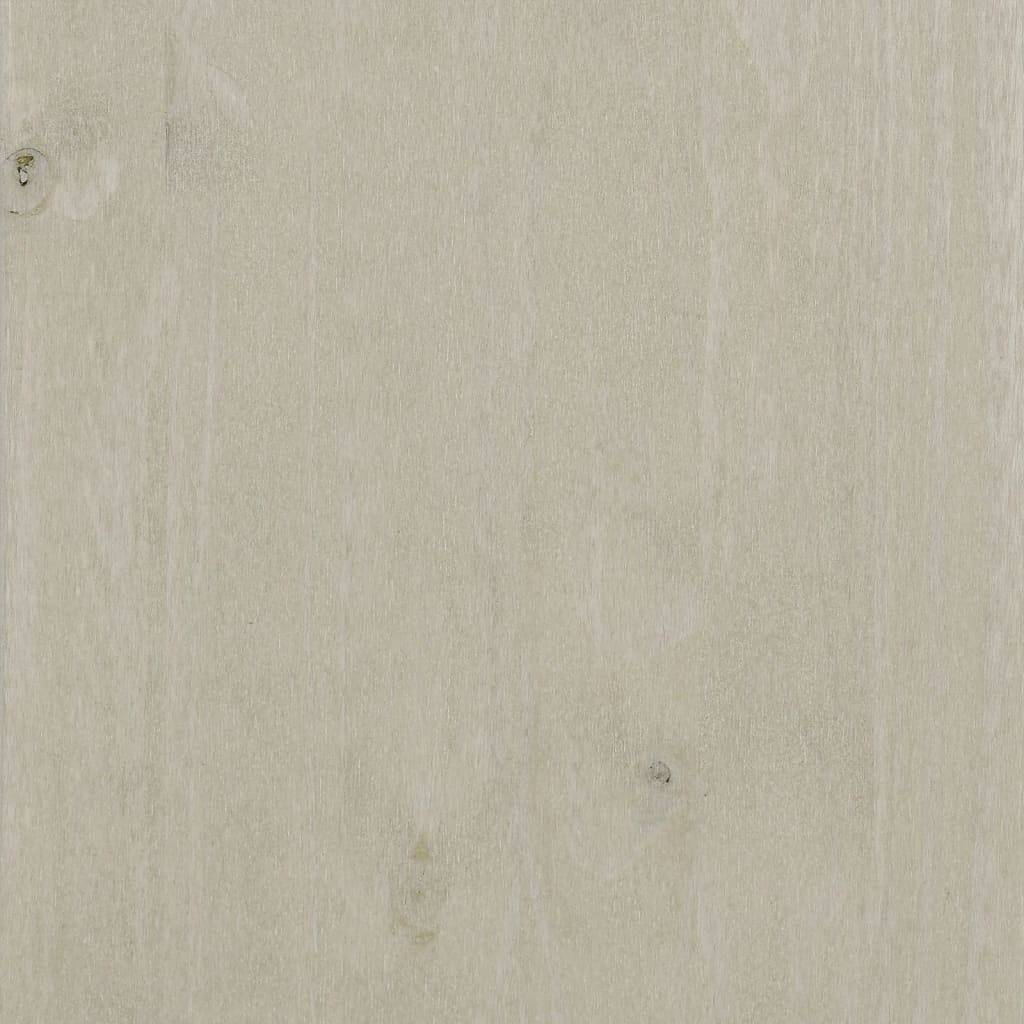 Komoda HAMAR bijela 85 x 35 x 80 cm od masivne borovine