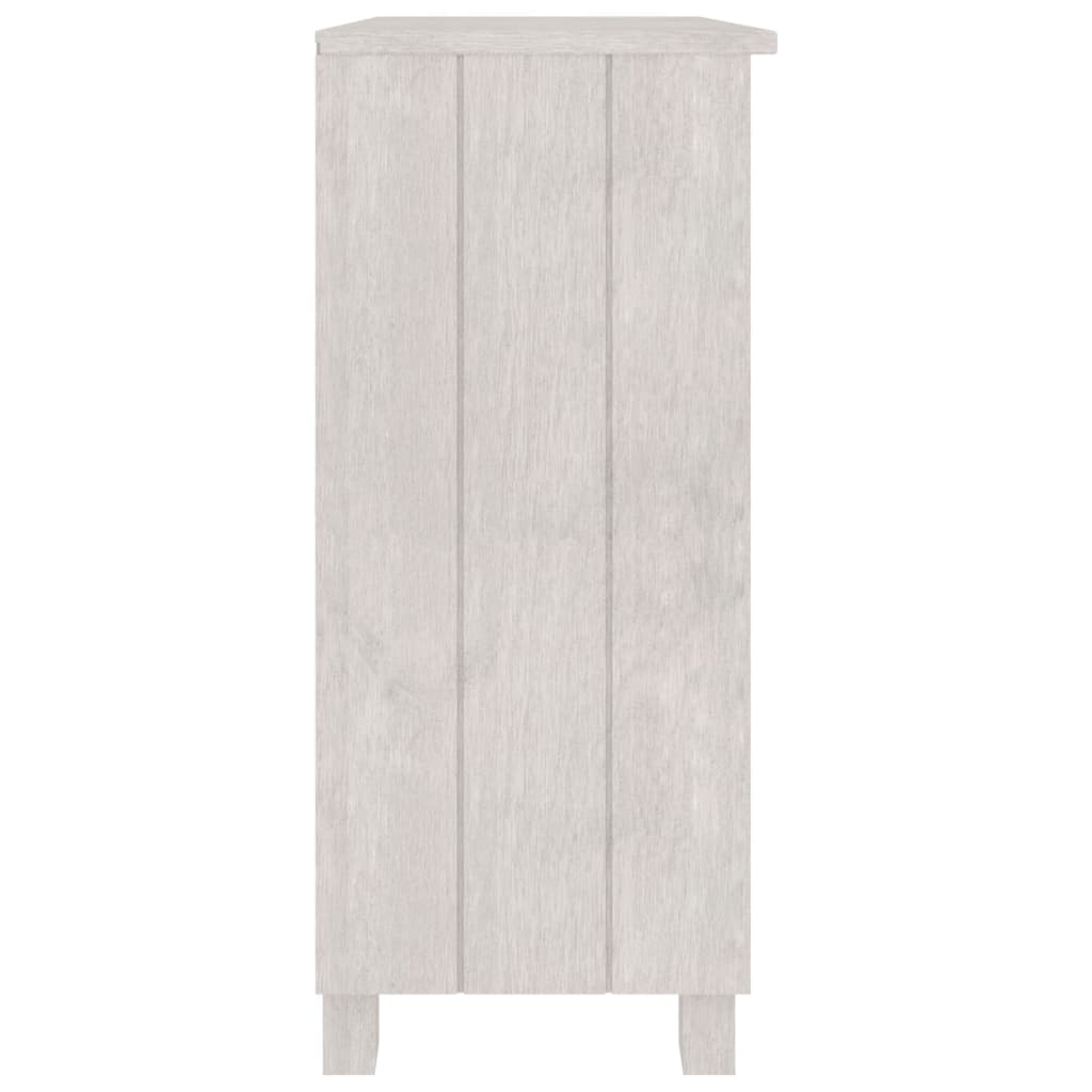 Komoda HAMAR bijela 85 x 35 x 80 cm od masivne borovine