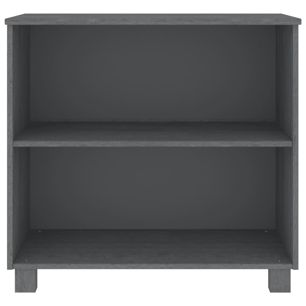 Komoda HAMAR tamnosiva 85 x 35 x 80 cm od masivne borovine