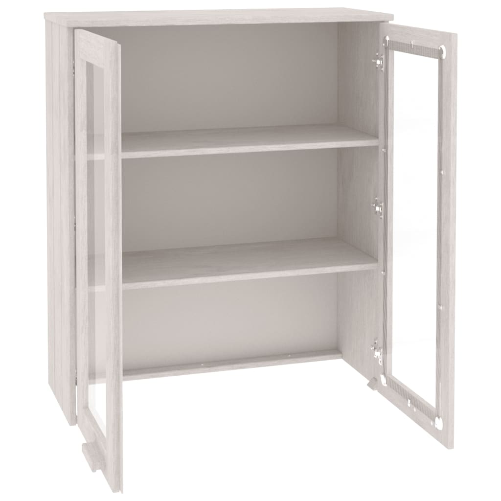 Gornji element za komodu HAMAR bijeli 85x35x100 cm od borovine