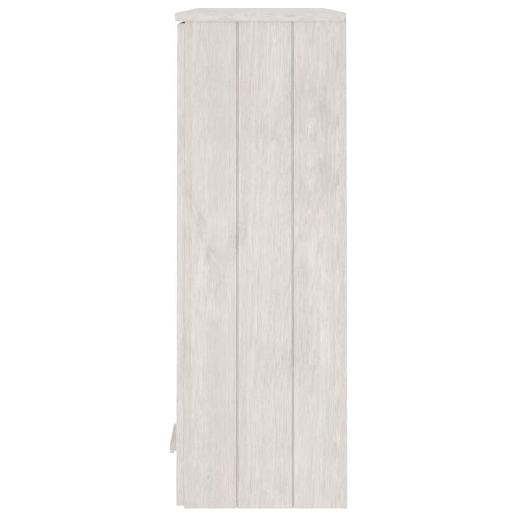 Gornji element za komodu HAMAR bijeli 85x35x100 cm od borovine