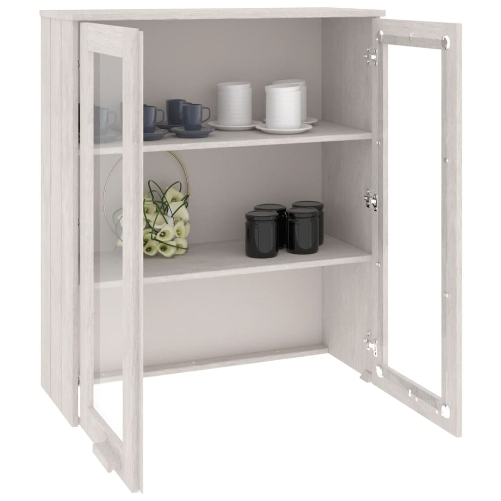 Gornji element za komodu HAMAR bijeli 85x35x100 cm od borovine