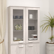 Gornji element za komodu HAMAR bijeli 85x35x100 cm od borovine