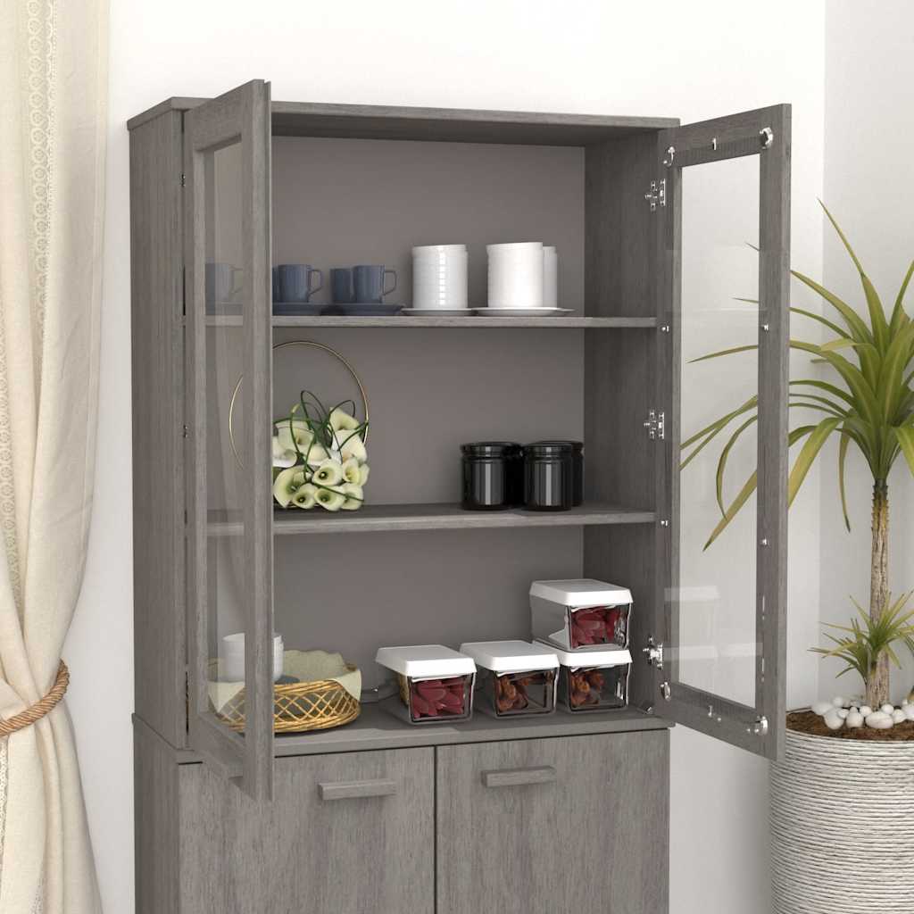Gornji element za komodu HAMAR svjetlosivi 85x35x100cm borovina