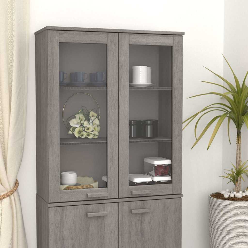 Gornji element za komodu HAMAR svjetlosivi 85x35x100cm borovina