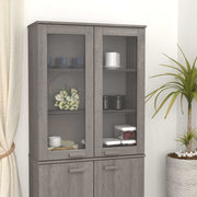 Gornji element za komodu HAMAR svjetlosivi 85x35x100cm borovina