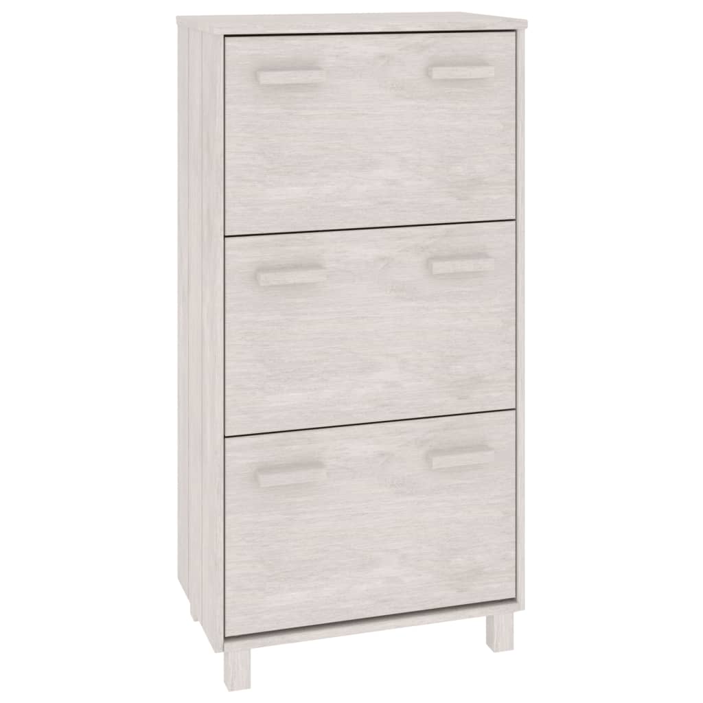 Ormarić za cipele HAMAR bijeli 59,5x35x117 cm masivna borovina